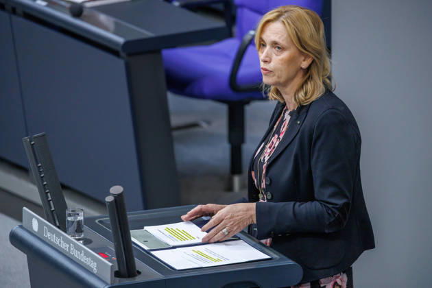 Bundestag: Karin Prien (CDU), Federal Minister for Family Affairs, in the German Bundestag on September 10, 2026, in Berlin, Berlin, Germany, Bundestag