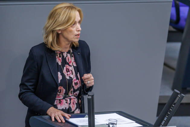 Bundestag: Karin Prien (CDU), Federal Minister for Family Affairs, in the German Bundestag on September 10, 2026, in Berlin, Berlin, Germany, Bundestag