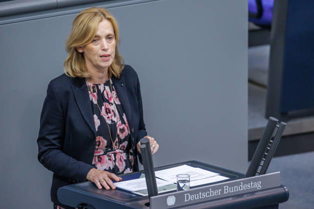 Bundestag: Karin Prien (CDU), Federal Minister for Family Affairs, in the German Bundestag on September 10, 2026, in Berlin, Berlin, Germany, Bundestag