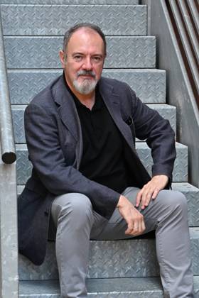IPA88634710 - Rome: Rai Studios on Via Teulada. Photocall for the show *Misteri dimenticati*—*Blu notte* with Carlo Lucarelli. Pictured: Carlo Lucarelli  Copyright: xMaurizioxD Avanzox xMaurizioxDxAvanzox IPA88634710