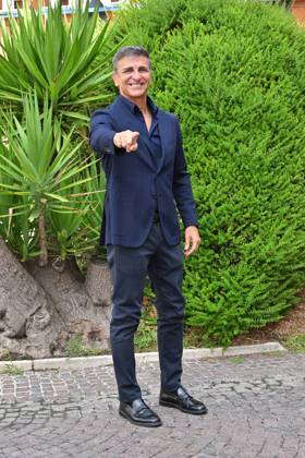 IPA88635625 - Rome: Rai Studios on Via Teulada. Photocall for the show *Il cacciatore di sogni*. Pictured: Stefano Buttafuoco  Copyright: xMaurizioxD Avanzox xMaurizioxDxAvanzox IPA88635625