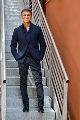 IPA88635714 - Rome: RAI Studios on Via Teulada. Photocall for the show *Il cacciatore di sogni*. Pictured: Stefano Buttafuoco  Copyright: xMaurizioxD Avanzox xMaurizioxDxAvanzox IPA88635714