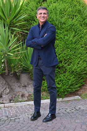 IPA88635592 - Rome: Rai Studios on Via Teulada. Photocall for the show *Il cacciatore di sogni*. Pictured: Stefano Buttafuoco  Copyright: xMaurizioxD Avanzox xMaurizioxDxAvanzox IPA88635592