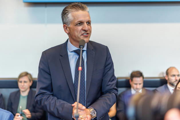 CDU CSU Caucus Meeting: Thorsten Frei (CDU), Caucus Chair, at a caucus meeting on September 22, 2026, in Berlin, Berlin, Berlin, Germany, Bundestag