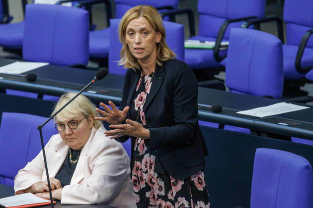 Bundestag: Karin Prien (CDU), Federal Minister for Family Affairs, at the German Bundestag on September 10, 2026, in Berlin, Berlin, Germany, Bundestag
