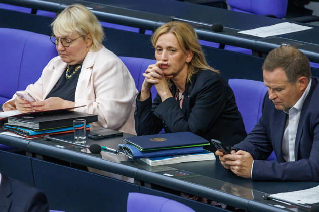 Bundestag: Karin Prien (CDU), Federal Minister for Family Affairs, at the German Bundestag on September 10, 2026, in Berlin, Berlin, Germany, Bundestag