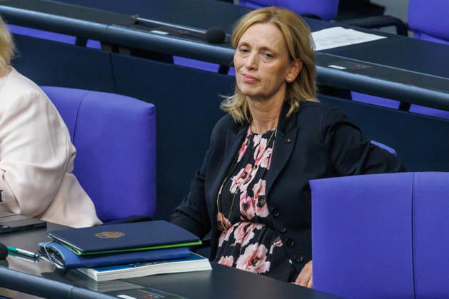 Bundestag: Karin Prien (CDU), Federal Minister for Family Affairs, at the German Bundestag on September 10, 2026, in Berlin, Berlin, Germany, Bundestag