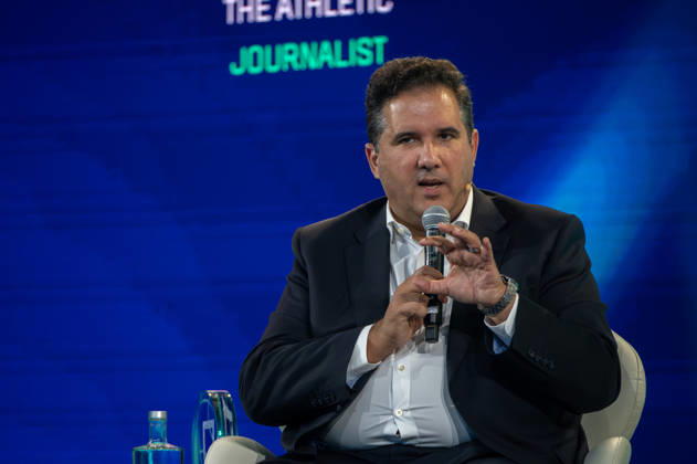 September 18, 2026, Lisbon, Lisbon, Portugal: Nuno Catarino (SL Benfica) speaking during the sustainable football economy panel at the Portugal Football Summit at the Cidade do Futebol in Oeiras. Lisbon Portugal - ZUMAr238 20260918_zip_r238_054 Copyright: xRicardoxRochax