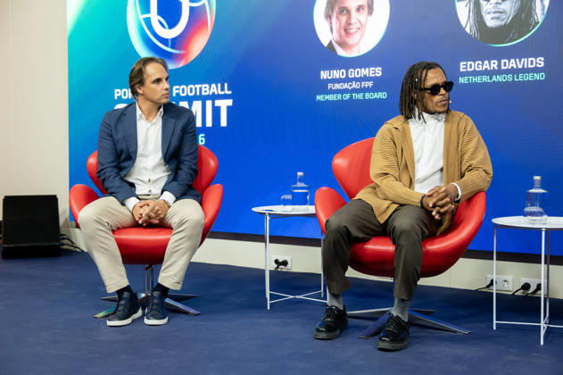 September 22, 2026, Lisbon, Lisbon, Portugal: NUNO GOMES, EDGAR DAVIDS participating in the social impact panel at the Portugal Football Summit at the Cidade do Futebol in Oeiras. Lisbon Portugal - ZUMAr238 20260922_zip_r238_040 Copyright: xRicardoxRochax