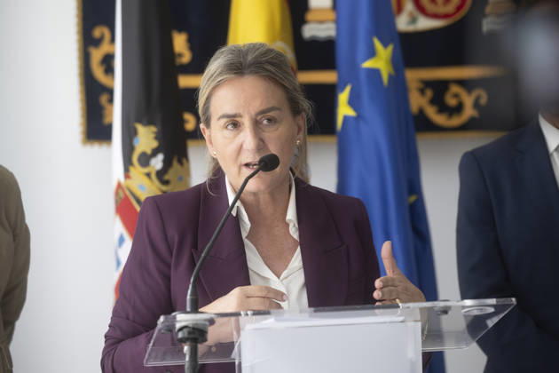 Ángel Víctor Torres chairs a meeting of the Situation Committee for the autonomous city of Ceuta. The Minister of Education, Vocational Training, and Sports, Milagros Tolón, during the meeting of the Situation Committee for the autonomous city, held at the Government Delegation on September 30, 2026, in Ceuta, Spain. Torres announced that the government will allocate 40.3 million to security and sanitation in Ceuta and that the area next to the prison will be designated as a new shelter facility. SEPTEMBER 30, 2026 Ceuta, Spain Copyright: xMarcosxMorenox 7811071