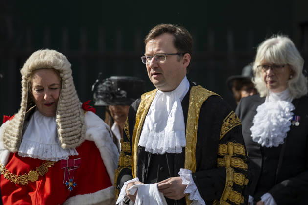 October 1, 2026, London, London, UK: LONDON, UK. (C) Alex Norris, Lord Chancellor and Secretary of State for Justice, and members of the legal profession mark the start of the legal year with a religious service in Westminster Abbey followed by a reception at the Westminster Abbey, hosted by the Lord Chancellor. The custom dates back to the Middle Ages when the High Court was held in Westminster Hall and judges would walk over to Westminster Abbey for the service. London UK  - ZUMAl94_ 20261001_zaf_l94_016 Copyright: xStephenxChungx