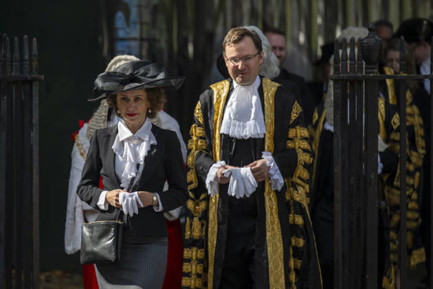 October 1, 2026, London, London, UK: LONDON, UK. (C) Alex Norris, Lord Chancellor and Secretary of State for Justice, and members of the legal profession mark the start of the legal year with a religious service in Westminster Abbey followed by a reception at the Westminster Abbey, hosted by the Lord Chancellor. The custom dates back to the Middle Ages when the High Court was held in Westminster Hall and judges would walk over to Westminster Abbey for the service. London UK  - ZUMAl94_ 20261001_zaf_l94_020 Copyright: xStephenxChungx