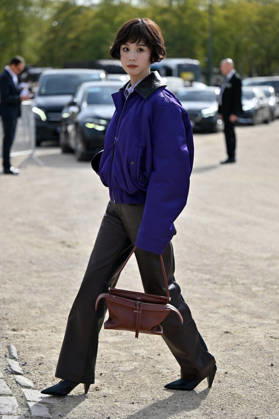 PFW Loewe Outside Arrivals Chen Duling arriving at the Loewe show during Paris Fashion Week, in Paris, France on 2 October 2026. Photo by Julien Reynaud APS-Medias ABACAPRESS.COM Paris France Copyright: xReynaudxJulien APS-Medias ABACAx