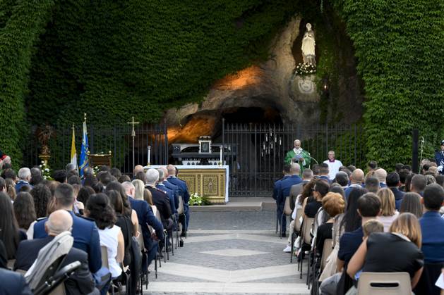 IPA89265414 - Italy, Rome, Vatican, October 3, 2026 Pope Leo XIV Pope Leo XIV celebrating Holy Mass for the Gendarmerie Corps in the Vatican Gardens, Vatican. Photo by VATICAN MEDIA Catholic Press Photo Copyright: xVATICANxMEDIA xCatholicxPressxPhotox xx IPA89265414