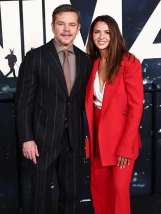 World Premiere Of Netflix s Animals WESTWOOD, LOS ANGELES, CALIFORNIA, USA - OCTOBER 01: Matt Damon and wife Luciana Barroso arrive at the World Premiere Of Netflix s Animals held at Westwood Village Theater on October 1, 2026 in Westwood, Los Angeles, California, United States. (Photo by Xavier Collin Image Press Agency)