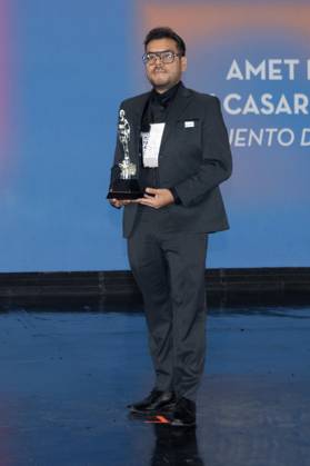 October 4, 2026: TO-45341 & x2013; Mexico City. October 3, 2026. Gaston Alvarez wins an Ariel Award at the 68th Ariel Awards ceremony presented by the Mexican Academy of Cinematographic Arts and Sciences (AMACC), held at Churubusco Studios in Mexico City. Clasos.com.mx - ZUMAcs4_ 20261004_faa_cs4_031 Copyright: xMikaxRoblesx