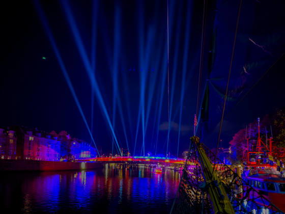 Celebrating German Unity Day in Bremen: German Unity Day 2026 Celebrations, Bremen, October 3, 2026, Bremen, public festival, Fanta Vier concert, illuminations along the Schlachte, light show in Bremen, Germany, October 3, 2026: Fanta4 + Illumination HB 3.10.26 LR-6342