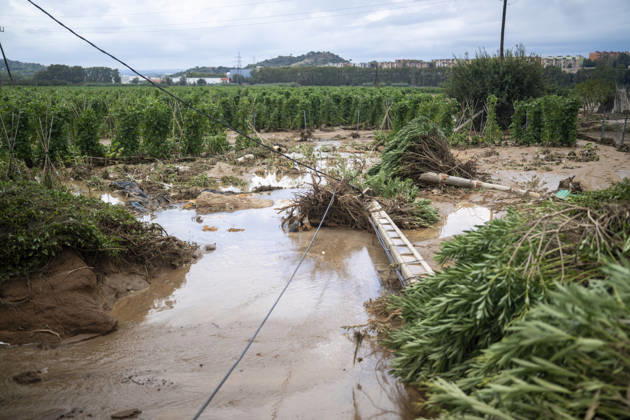 Heavy rains in Catalonia leave two dead and the Besòs River at risk of flooding; mud and standing water caused by torrential rains, October 4, 2026, in Montornès del Vallès, Barcelona, Catalonia, Spain. The storm hitting Catalonia has left two people dead in the region. The president of the Generalitat, Salvador Illa, reported the death in Tordera of a 75-year-old man, who was at a campground when a wall reportedly collapsed on him. The second victim is a person who had been reported missing and was found in Montornès del Vallès. Emergency services are searching for another missing person in Riera de Pineda de Mar. The rains and storms have put eleven autonomous communities on alert this Sunday in Spain, including a red alert with torrenti Copyright: xLorenaxSopênax 7820140