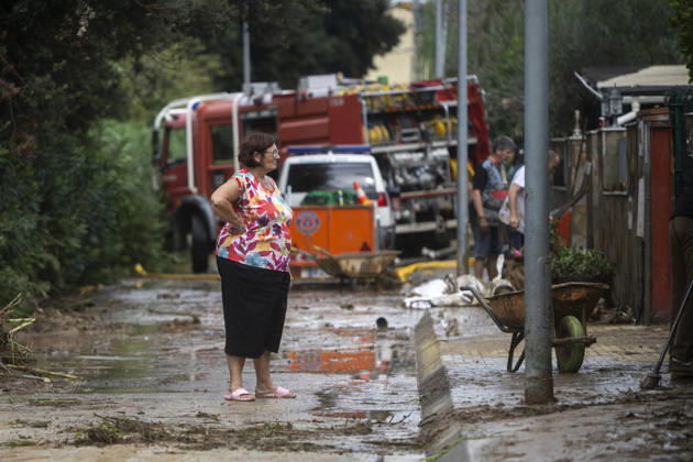 2 people killed as heavy rain hits parts of Spain BARCELONA, SPAIN - OCTOBER 4: Floodwaters submerge streets following severe torrential rainfall in Montornes del Valles, Barcelona, Spain on October 4, 2026. Heavy rains triggered widespread flooding across Catalonia, leaving at least two people dead and one missing as emergency services responded to widespread disruptions. Lorena Sopena Lopez Anadolu Barcelona Spain. Editorial use only. Please get in touch for any other usage.  Copyright: x2026xAnadoluxLorenaxSopenaxLopezx