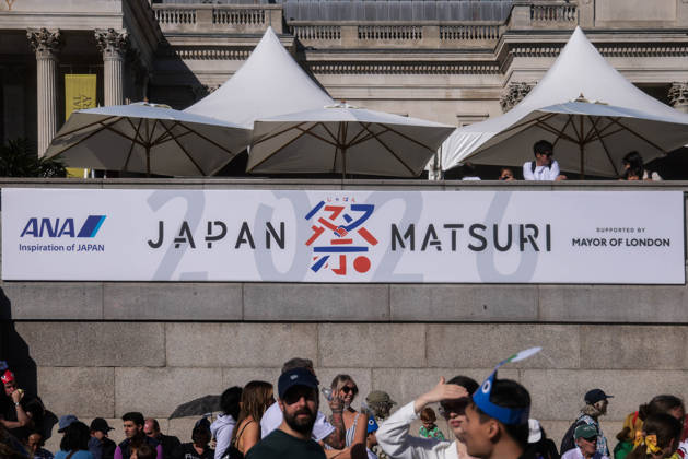 . 04 10 2026. London, United Kingdom. Japan Matsuri Trafalgar Square 2026. Japan Matsuri, The UK s biggest annual festival of Japanese culture and food, returns to Trafalgar Square, London. xMartynxWheatleyx xi-Imagesx IIM-27042-0004