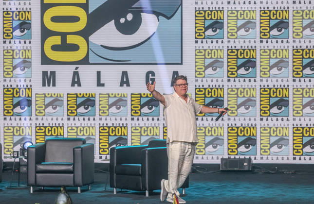 October 4, 2026: October 4, 2026 (Malaga)Elijah Wood and Sean Astin were the great stars of the Comic-Con de Mo¡laga. Actors Elijah Wood and Sean Astin, famous for their roles as Frodo and Sam in The Lord of the Rings, have brought this Sunday a bit of that Comarca of Middle-earth to the convention attended by 3000 people gathered in the room. - ZUMAc161 20261004_zap_c161_044 Copyright: xLorenzoxCarnerox