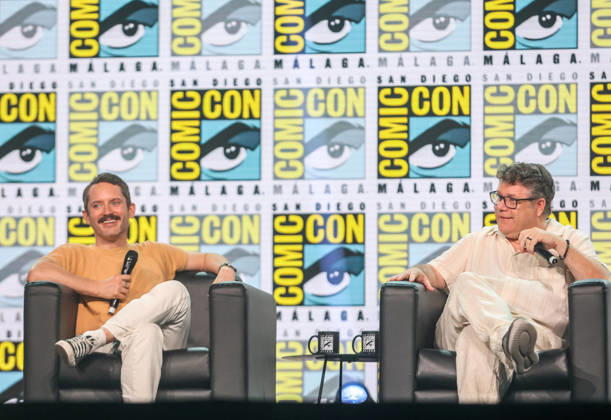 October 4, 2026: October 4, 2026 (Malaga)Elijah Wood and Sean Astin were the great stars of the Comic-Con de Mo¡laga. Actors Elijah Wood and Sean Astin, famous for their roles as Frodo and Sam in The Lord of the Rings, have brought this Sunday a bit of that Comarca of Middle-earth to the convention attended by 3000 people gathered in the room. - ZUMAc161 20261004_zap_c161_045 Copyright: xLorenzoxCarnerox