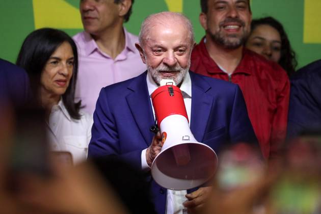 Lula s statement after the first round of the presidential election was decided. Sao Paulo, SP. 04.10.2026 - Elections-2026 - First statement by the president and candidate for re-election, Luiz Inacio Lula da Silva (PT) after the definition of the result of the first round of the election, at the Renaissance Hotel, on Paulista Avenue, central region of Sao Paulo, this Sunday, October 4, 2026.(Foto: Marina Uezima Brazil Photo Press Brazil Photo Press) INTERNATIONAL Sao Paulo Sao Paulo Brasil Copyright: xMarinaxUezimax