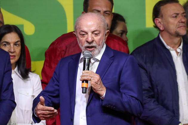 Lula s statement after the first round of the presidential election was decided. Sao Paulo, SP. 04.10.2026 - Elections-2026 - First statement by the president and candidate for re-election, Luiz Inacio Lula da Silva (PT) after the definition of the result of the first round of the election, at the Renaissance Hotel, on Paulista Avenue, central region of Sao Paulo, this Sunday, October 4, 2026.(Foto: Marina Uezima Brazil Photo Press Brazil Photo Press) INTERNATIONAL Sao Paulo Sao Paulo Brasil Copyright: xMarinaxUezimax