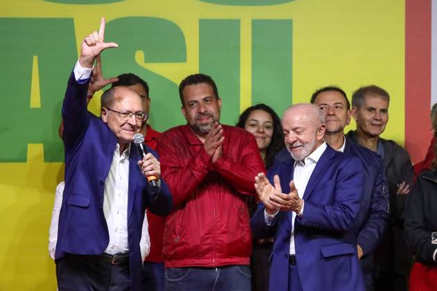 Lula s statement after the first round of the presidential election was decided. Sao Paulo, SP. 04.10.2026 - Elections-2026 - Geraldo Alckmin speaks after the results of the first round of the election are announced, at the Renaissance Hotel, on Paulista Avenue, in the central region of Sao Paulo, this Sunday, October 4, 2026.(Foto: Marina Uezima Brazil Photo Press Brazil Photo Press) INTERNATIONAL Sao Paulo Sao Paulo Brasil Copyright: xMarinaxUezimax