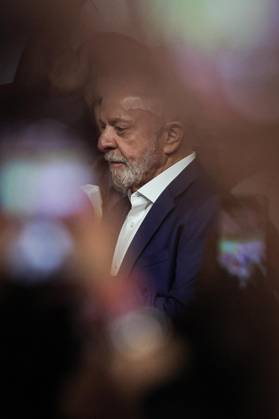 RECORD DATE NOT STATED Presidente Lula em coletiva de Imprensa SoO PAULO (SP), Oct. 4, 2026 POLITICS ELECTIONS President Luiz Inacio Lula da Silva at a press conference following the vote count and the confirmation of a runoff election on Sunday night (4). IMAGO Andre Pera Sao Paulo Brasil Copyright: xAndrexPerax