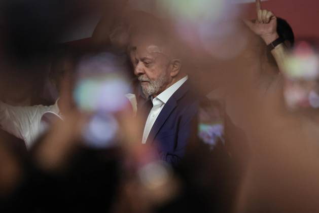 RECORD DATE NOT STATED Presidente Lula em coletiva de Imprensa SoO PAULO (SP), Oct. 4, 2026 POLITICS ELECTIONS President Luiz Inacio Lula da Silva at a press conference following the vote count and the confirmation of a runoff election on Sunday night (4). IMAGO Andre Pera Sao Paulo Brasil Copyright: xAndrexPerax