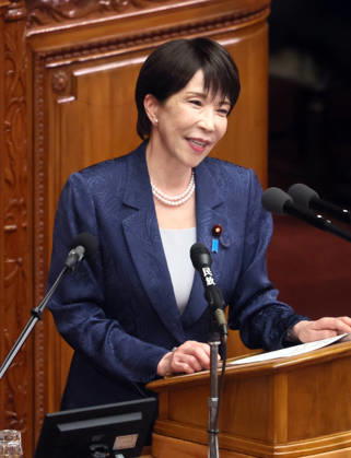 October 5, 2026, Tokyo, Japan - Japanese Prime Minister Sanae Takaichi delivers her policy speech at Lower House s plenary session at the National Diet in Tokyo on Monday, October 5, 2026. The 69-day extraordinary Diet session will convene through December 12. (photo by Yoshio Tsunoda AFLO) aflo_353477558