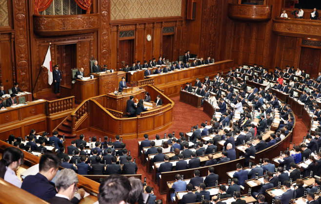 October 5, 2026, Tokyo, Japan - Japanese Prime Minister Sanae Takaichi delivers her policy speech at Lower House s plenary session at the National Diet in Tokyo on Monday, October 5, 2026. The 69-day extraordinary Diet session will convene through December 12. (photo by Yoshio Tsunoda AFLO) aflo_353477588