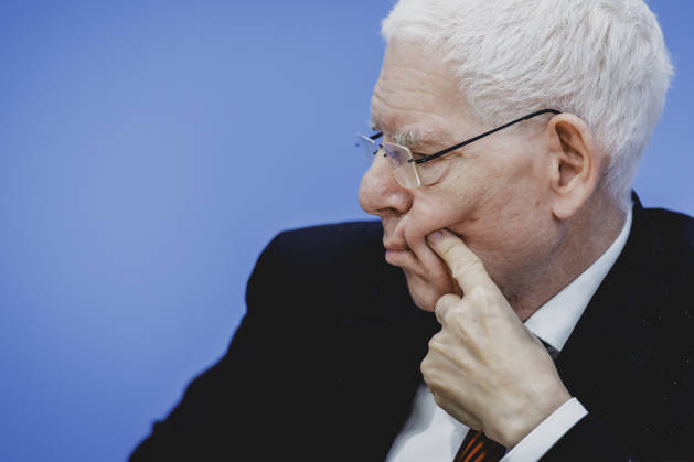 Josef Schuster, President of the Central Council of Jews in Germany, photographed during a press conference on the topic Resolutely Against Antisemitism: Expert Opinion on the Draft Law Criminalizing the Denial of Israel’s Right to Exist in Berlin, October 5, 2026, Berlin, Germany Copyright: xFlorianxGaertnerx
