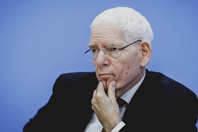 Josef Schuster, President of the Central Council of Jews in Germany, photographed during a press conference on the topic Resolutely Against Antisemitism: Expert Opinion on the Draft Law Criminalizing the Denial of Israel’s Right to Exist in Berlin, October 5, 2026, Berlin, Germany Copyright: xFlorianxGaertnerx
