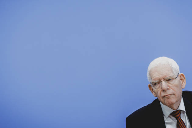 Josef Schuster, President of the Central Council of Jews in Germany, photographed during a press conference on the topic Resolutely Against Antisemitism: Expert Opinion on the Draft Law Criminalizing the Denial of Israel’s Right to Exist in Berlin, October 5, 2026, Berlin, Germany Copyright: xFlorianxGaertnerx
