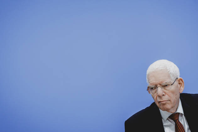 Josef Schuster, President of the Central Council of Jews in Germany, photographed during a press conference on the topic Resolutely Against Antisemitism: Expert Opinion on the Draft Law Criminalizing the Denial of Israel’s Right to Exist in Berlin, October 5, 2026, Berlin, Germany Copyright: xFlorianxGaertnerx