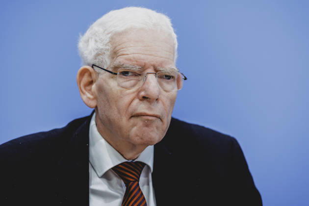 Josef Schuster, President of the Central Council of Jews in Germany, photographed during a press conference on the topic Resolutely Against Antisemitism: Expert Opinion on the Draft Law Criminalizing the Denial of Israel’s Right to Exist in Berlin, October 5, 2026, Berlin, Germany Copyright: xFlorianxGaertnerx