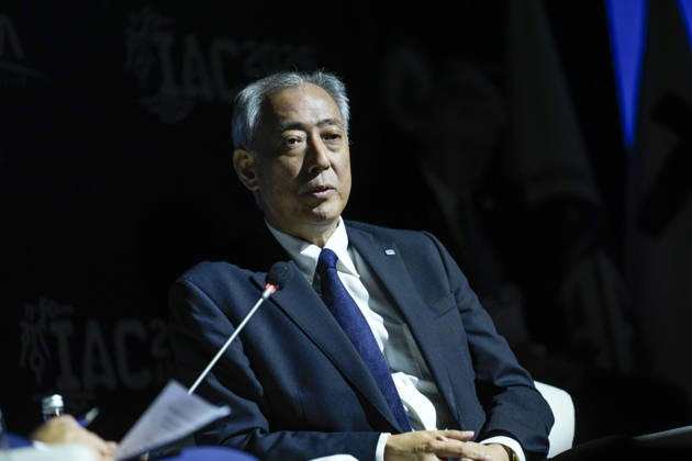 Space agency heads convene for a special session as part of IAC in Antalya ANTALYA, TURKIYE - OCTOBER 5: JAXA President Yamakawa Hiroshi, delivers a speech during the Space Agency Heads session held as part of the 77th International Astronautical Congress (IAC) at the NEST Congress Center in Antalya, Turkiye, on October 5, 2026. The congress is organized by the International Astronautical Federation (IAF), coordinated by the Turkish Ministry of Industry and Technology, and co-hosted by the Turkish Space Agency (TUA) and SAHA Istanbul. Osmancan Gurdogan Anadolu Antalya Turkey. Editorial use only. Please get in touch for any other usage.  Copyright: x2026xAnadoluxOsmancanxGurdoganx