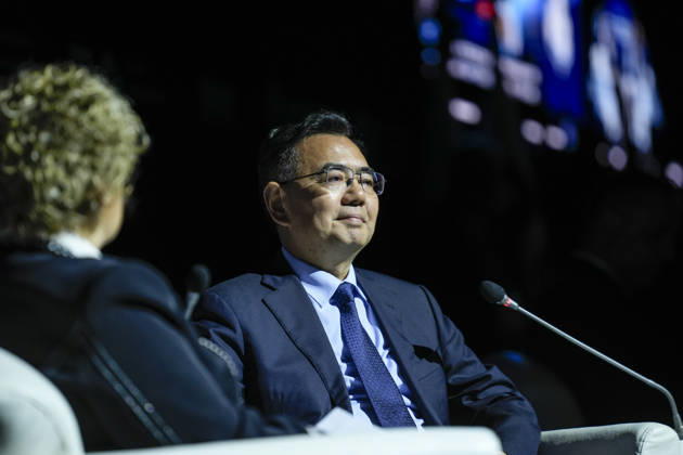 Space agency heads convene for a special session as part of IAC in Antalya ANTALYA, TURKIYE - OCTOBER 5: China National Space Administration (CNSA) Chief Engineer Li Guoping, delivers a speech during the Space Agency Heads session held as part of the 77th International Astronautical Congress (IAC) at the NEST Congress Center in Antalya, Turkiye, on October 5, 2026. The congress is organized by the International Astronautical Federation (IAF), coordinated by the Turkish Ministry of Industry and Technology, and co-hosted by the Turkish Space Agency (TUA) and SAHA Istanbul.??????? Osmancan Gurdogan Anadolu Antalya Turkey. Editorial use only. Please get in touch for any other usage.  Copyright: x2026xAnadoluxOsmancanxGurdoganx