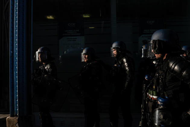 Student protests continue across France as up to 500 high schools close NANCY, FRANCE - OCTOBER 5: Police are seen during protest against current education conditions disrupt classes across the country in Nancy, France on October 5, 2026. Demonstrators pushed for expanded resources, improved school maintenance, smaller class sizes, and strategies to tackle staffing shortages. The countrywide action disrupted learning at roughly 400 to 500 high schools, which experienced full or partial class suspensions. Muhammed Said Tako Anadolu Nancy France. Editorial use only. Please get in touch for any other usage. Copyright: x2026xAnadoluxMuhammedxSaidxTakox