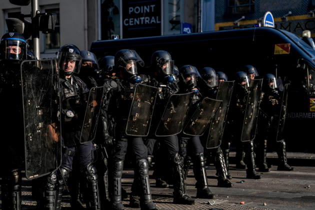 Student protests continue across France as up to 500 high schools close NANCY, FRANCE - OCTOBER 5: Police are seen during protest against current education conditions disrupt classes across the country in Nancy, France on October 5, 2026. Demonstrators pushed for expanded resources, improved school maintenance, smaller class sizes, and strategies to tackle staffing shortages. The countrywide action disrupted learning at roughly 400 to 500 high schools, which experienced full or partial class suspensions. Muhammed Said Tako Anadolu Nancy France. Editorial use only. Please get in touch for any other usage. Copyright: x2026xAnadoluxMuhammedxSaidxTakox