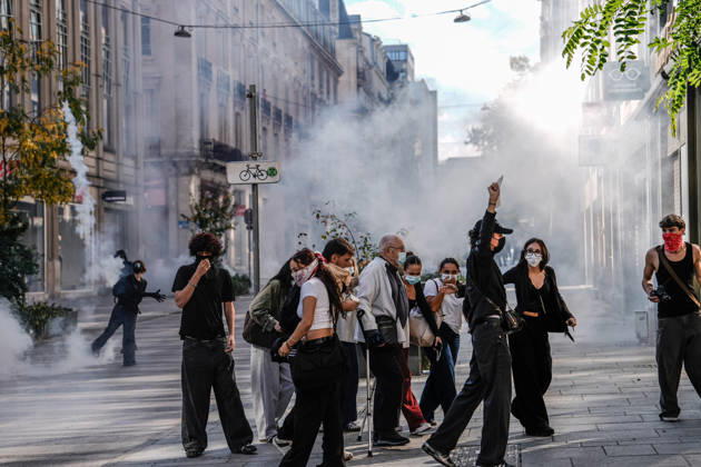 Student protests continue across France as up to 500 high schools close NANCY, FRANCE - OCTOBER 5: High school students stage a protest against current education conditions disrupt classes across the country in Nancy, France on October 5, 2026. Demonstrators pushed for expanded resources, improved school maintenance, smaller class sizes, and strategies to tackle staffing shortages. The countrywide action disrupted learning at roughly 400 to 500 high schools, which experienced full or partial class suspensions. Muhammed Said Tako Anadolu Nancy France. Editorial use only. Please get in touch for any other usage. Copyright: x2026xAnadoluxMuhammedxSaidxTakox