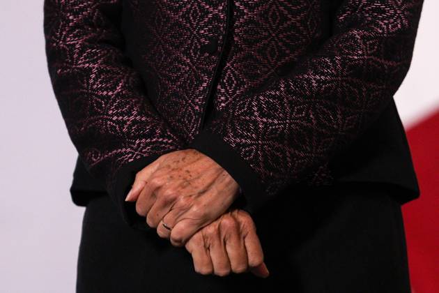 October 5, 2026: TO-45353- Ciudad de M& xe9;xico. 2026-10 -05. Claudia Sheinbaum Pardo, President of Mexico, during the daily morning press conference in the Treasury Room of the National Palace in Mexico City. Alejandro God& xcd;nez Clasos.com.mx - ZUMAcs4_ 20261005_faa_cs4_054 Copyright: xAlejandroxGod& Xed;Nezx