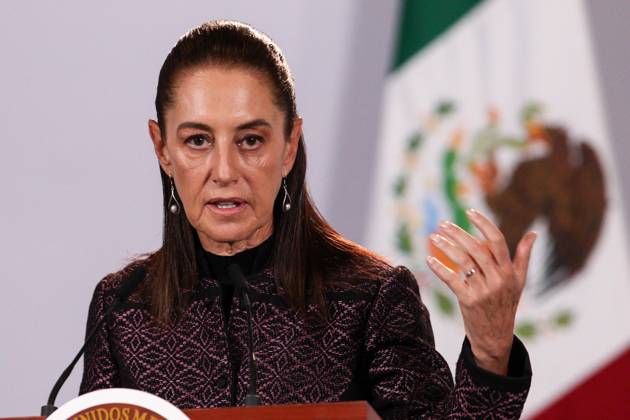 October 5, 2026: TO-45353- Ciudad de M& xe9;xico. 2026-10 -05. Claudia Sheinbaum Pardo, President of Mexico, during the daily morning press conference in the Treasury Room of the National Palace in Mexico City. Alejandro God& xcd;nez Clasos.com.mx - ZUMAcs4_ 20261005_faa_cs4_060 Copyright: xAlejandroxGod& Xed;Nezx