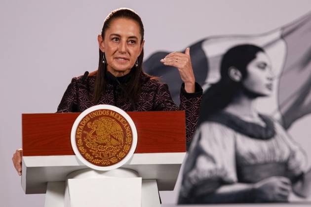 October 5, 2026: TO-45353- Ciudad de M& xe9;xico. 2026-10 -05. Claudia Sheinbaum Pardo, President of Mexico, during the daily morning press conference in the Treasury Room of the National Palace in Mexico City. Alejandro God& xcd;nez Clasos.com.mx - ZUMAcs4_ 20261005_faa_cs4_065 Copyright: xAlejandroxGod& Xed;Nezx