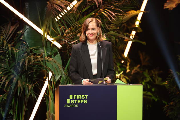 FIRST STEPS 2026 Big Audience Award: Magdalena Prosteder s Acceptance Speech at the Awards Ceremony on Stage at the FIRST STEPS 2026 Awards at the Theater des Westens in Berlin Copyright: xEventpressxFuhrx