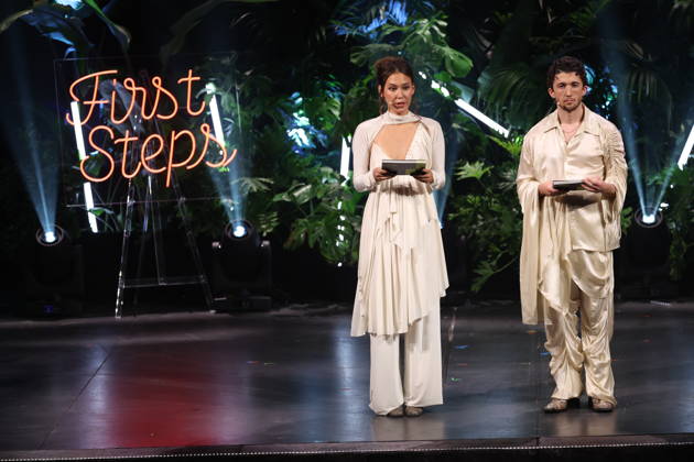 FIRST STEPS 2026 Hosts Malaya and Maximilian present awards on stage at the FIRST STEPS 2026 awards ceremony at the Theater des Westens in Berlin Copyright: xEventpressxFuhrx