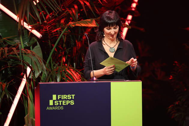 FIRST STEPS 2026 No Fear Bernd Eichinger Award: Ira Tondowski s Acceptance Speech at the FIRST STEPS 2026 Awards Ceremony on Stage at the Theater des Westens in Berlin Copyright: xEventpressxFuhrx