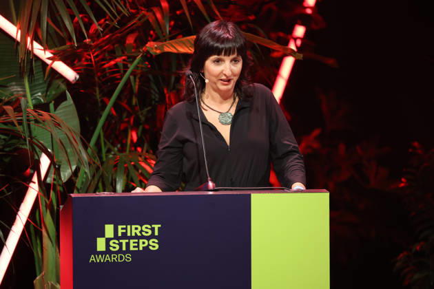 FIRST STEPS 2026 No Fear Bernd Eichinger Award: Ira Tondowski s Acceptance Speech at the FIRST STEPS 2026 Awards Ceremony on Stage at the Theater des Westens in Berlin Copyright: xEventpressxFuhrx